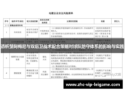 透析楚阿梅尼与双后卫战术配合策略对球队防守体系的影响与实践